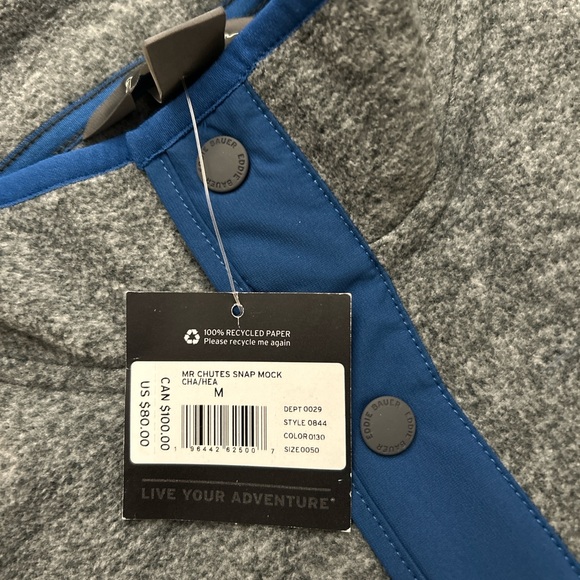 NWT Men’s Eddie Bauer Fleece Pullover – Large + Medium - Picture 3 of 3